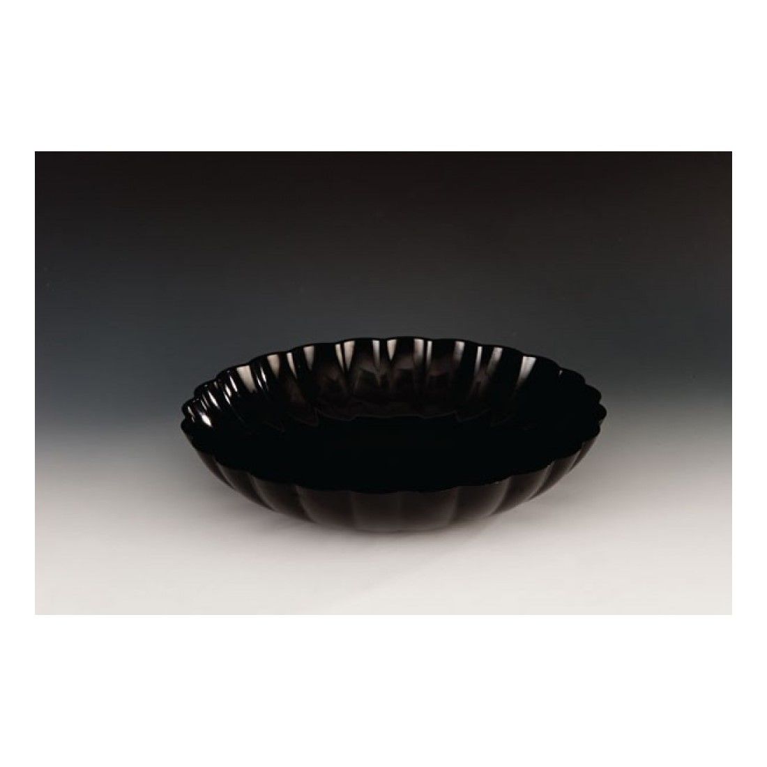POLYCARBONAT YUVARLAK MODEL TEŞHİR KASE(şef-siy-bey) SİYAH