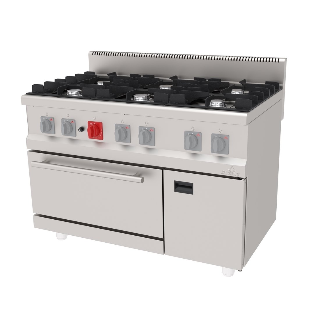 KUZİNE 6 BEKLİ DOLAPLI 1200*700*850 MM. NG-LPG.