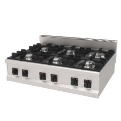 OCAK SET ÜSTÜ 6 BEKLİ 1200*900*300 MM. NG-LPG.