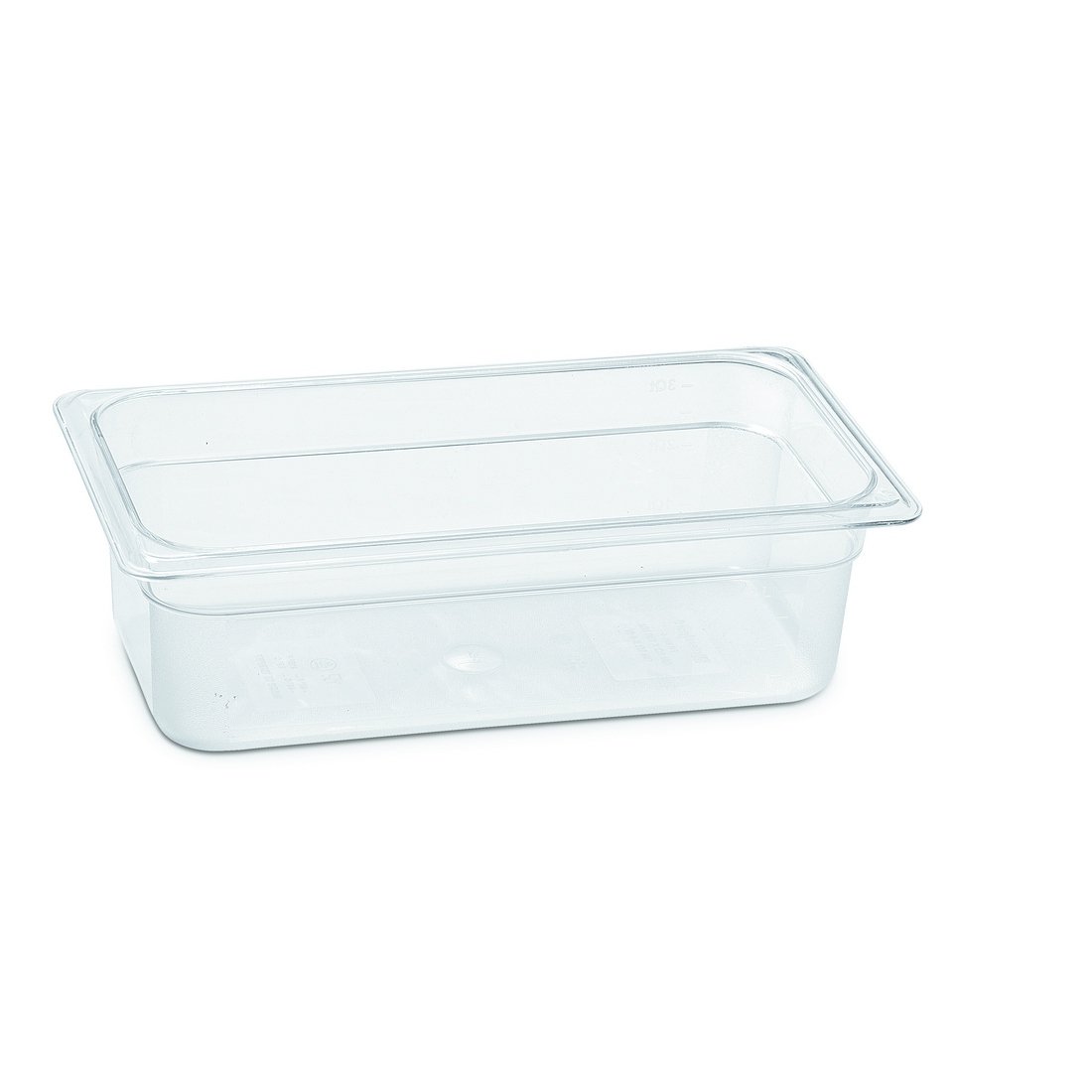 POLİKARBONAT ŞEFFAF GASTRONOM KÜVET 1/4 100 MM