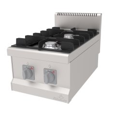 OCAK SET ÜSTÜ 2 BEKLİ 400*700*300 MM. NG-LPG.