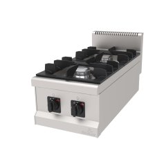 OCAK SET ÜSTÜ 2 BEKLİ 400*900*300 MM. NG-LPG.