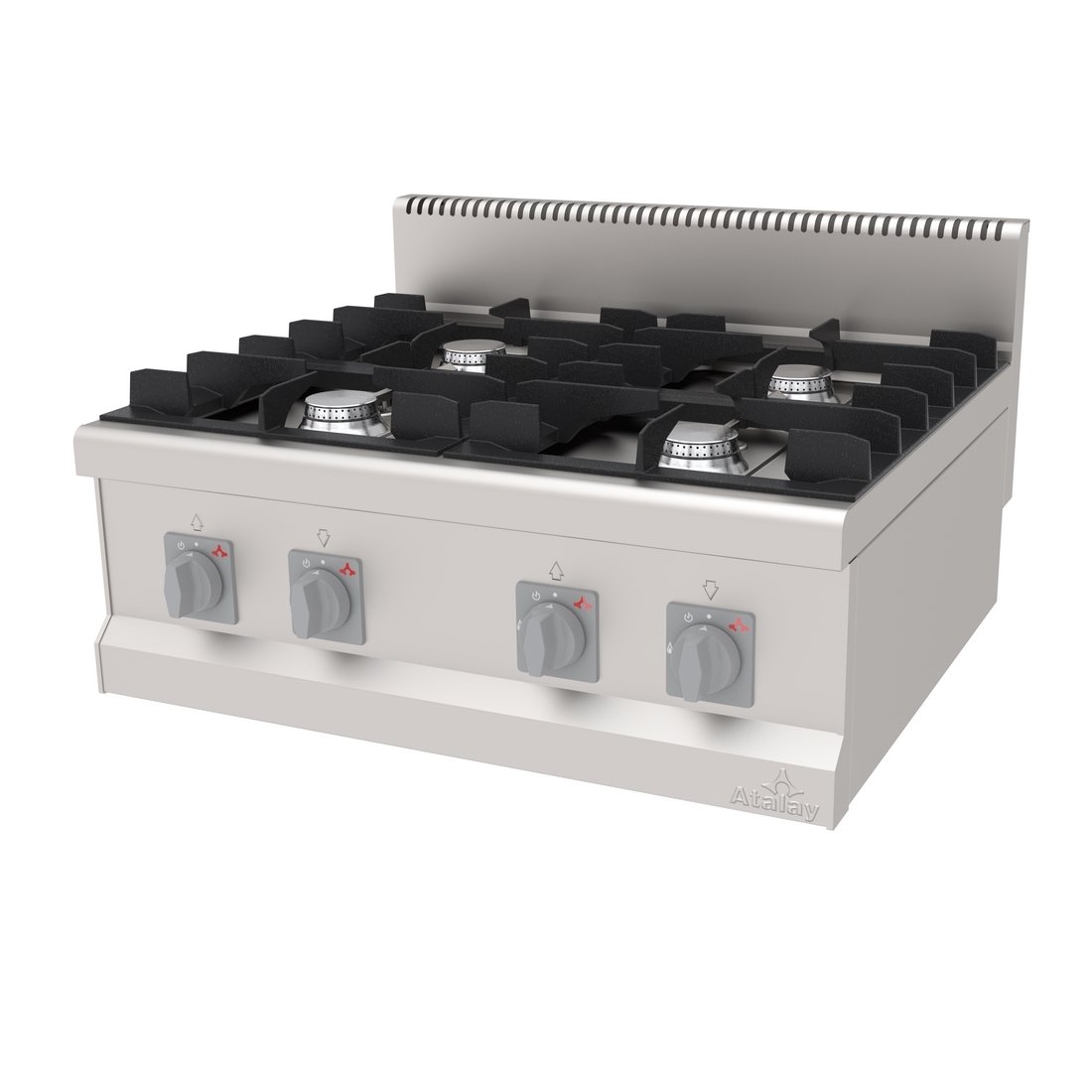 OCAK SET ÜSTÜ 4 BEKLİ 800*700*300 MM. NG-LPG.