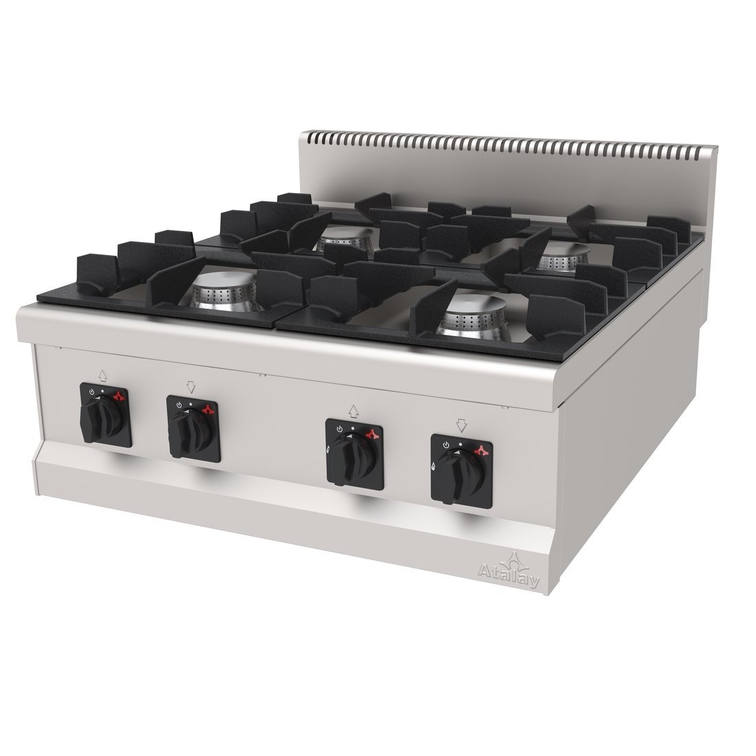 OCAK SET ÜSTÜ 4 BEKLİ 800*900*300 MM. NG-LPG.