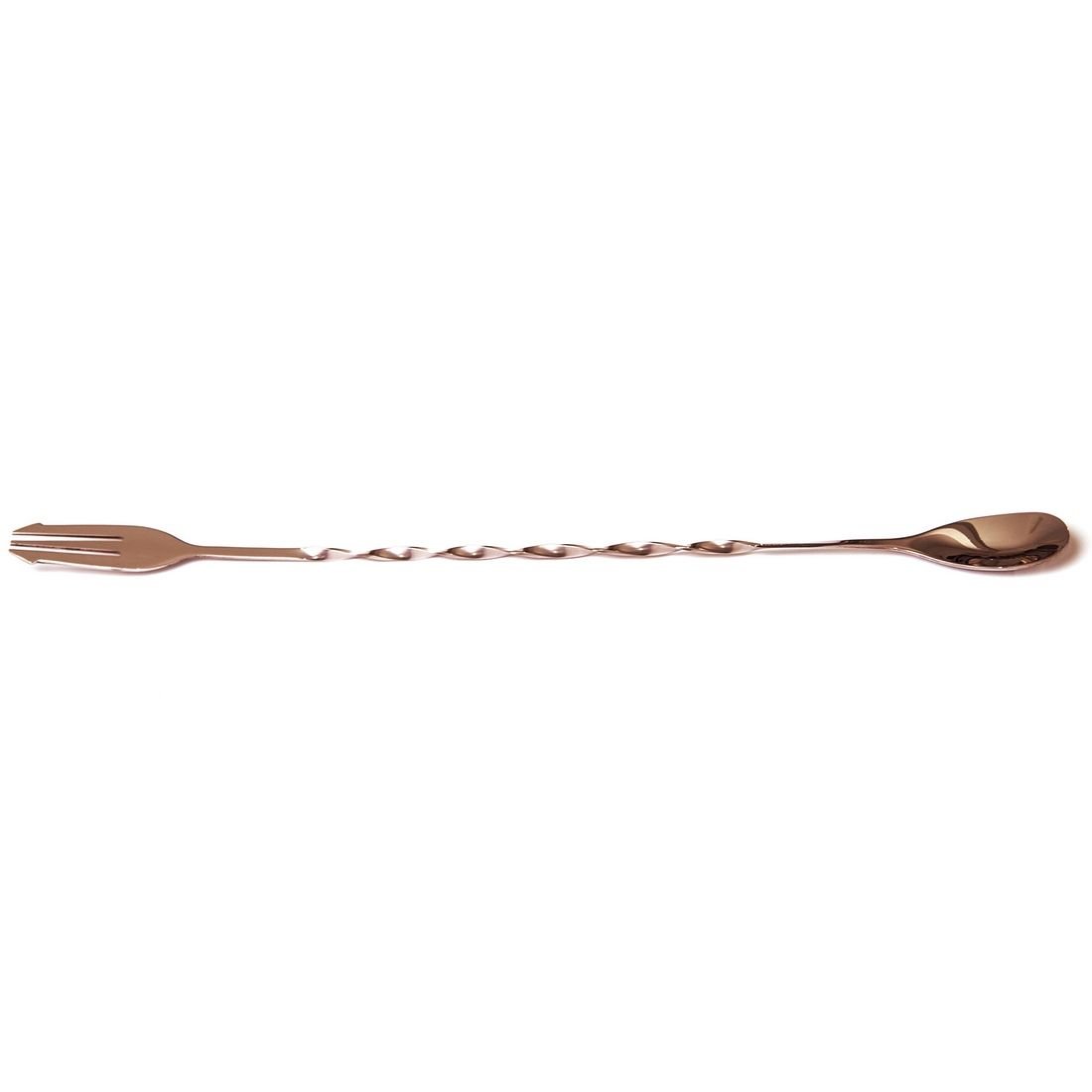 BURGULU ÇATALLI BAR KAŞIK BAKIR 33 CM