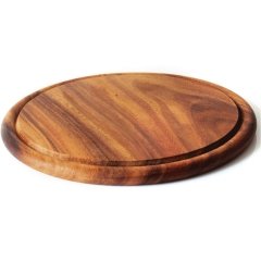 İROKO STEAK SUNUM TAHTA YUVARLAK 30,5*1,8 CM