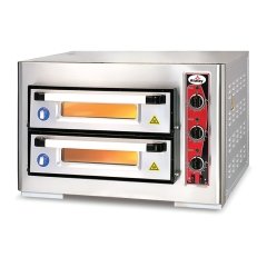 PİZZA FIRINI 400*400*100 MM. İÇ HAZNE ÇİFT KATLI ELK.