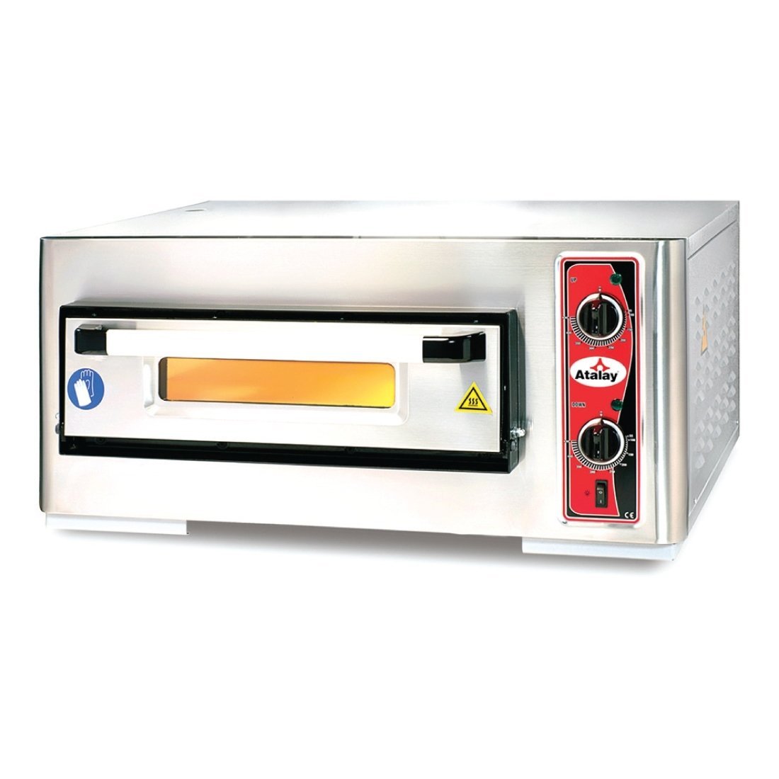 PİZZA FIRINI 500*500*100 MM. İÇ HAZNE TEK KATLI ELK.