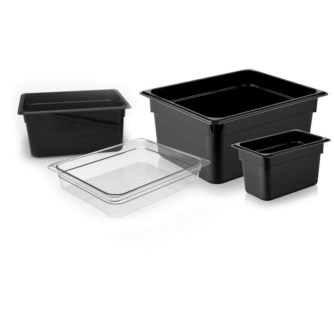 POLİKARBONAT SİYAH GASTRONOM KÜVET 1/1 100 MM