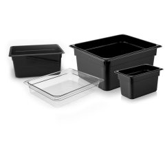 POLİKARBONAT SİYAH GASTRONOM KÜVET 1/1 100 MM