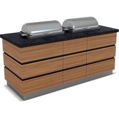 KAPADOKYA SICAK SERVİS ÜNİTESİ REŞOLU 1X1/1 GN CHAFİNG DİSH 1200*900*900/1550