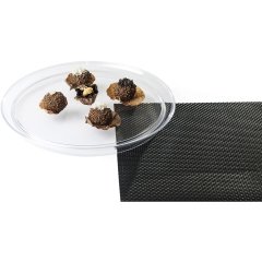 POLİCARBON YUVARLAK ÇOK AMAÇLI TEPSİ 34 CM ŞEFFAF
