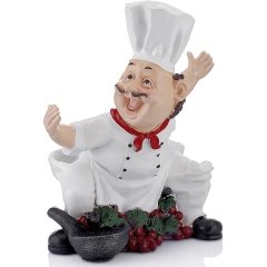 DEKORATİF AŞÇI FİGÜR 34 CM