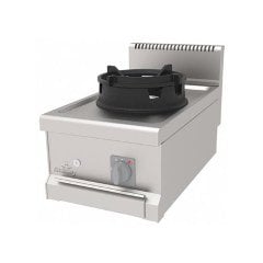 WOK OCAK SET ÜSTÜ TEK BEKLİ 400*700*300 MM. NG-LPG.