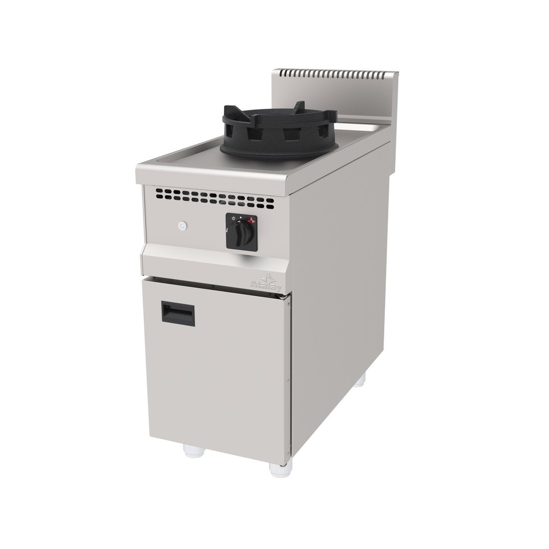 WOK OCAK DOLAPLI TEK BEKLİ 400*900*850 MM. NG-LPG.