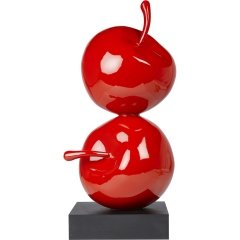 DEKORATİF İKİLİ ELMA 22*20*H:52 CM KIRMIZI-YEŞİL