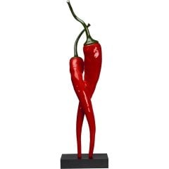 DEKORATİF BİBER İKİLİ 26.5*20*H:90 CM SARI-KIRMIZI