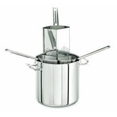 MAKARNA PİŞİRME SÜZGEÇİ SET (3 SÜZGEÇLİ VE KAPAKLI) 24*19,5 CM 8 LT