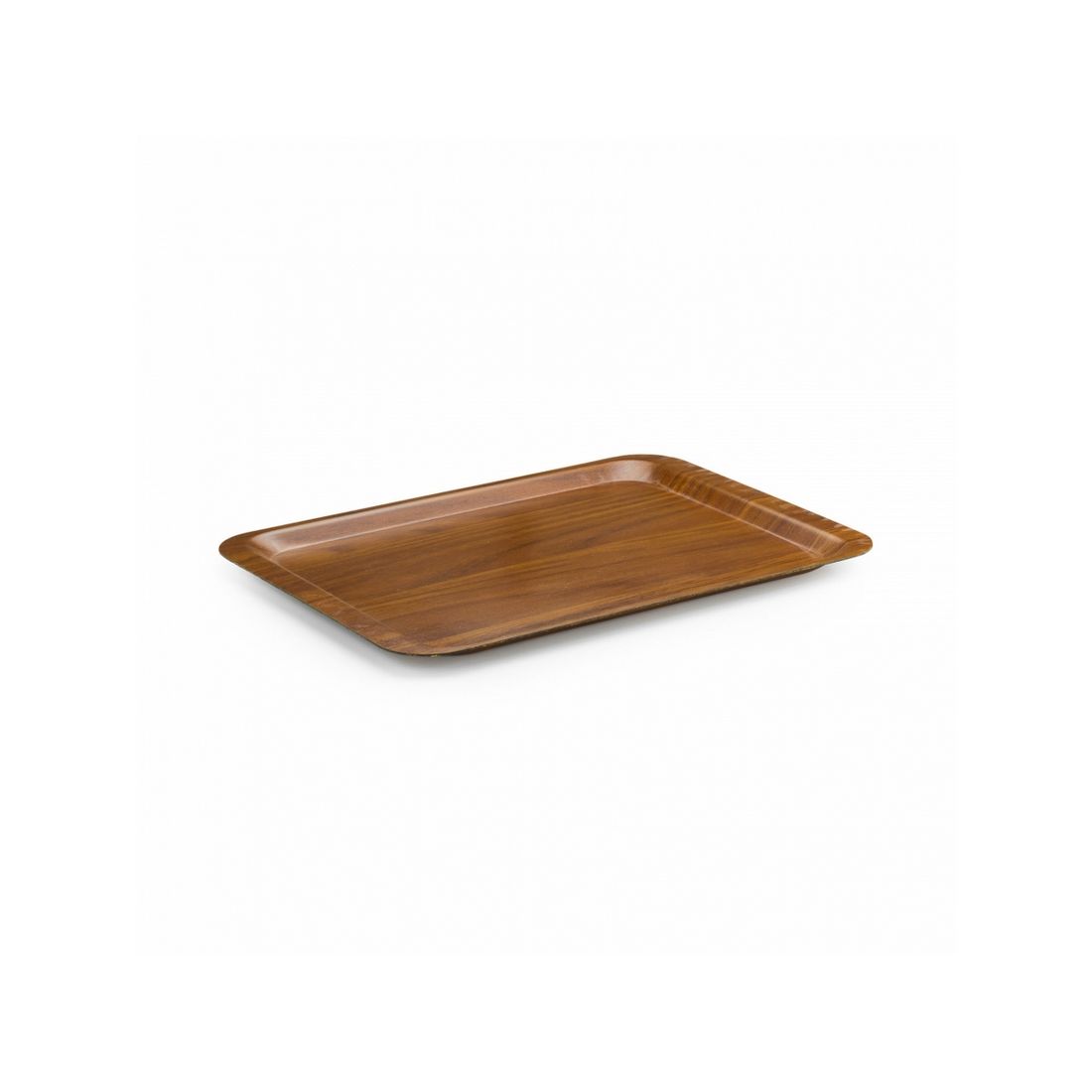 KRAFT TEPSİ 20CM * 30CM KAYMAZ PARLAK CEVİZ