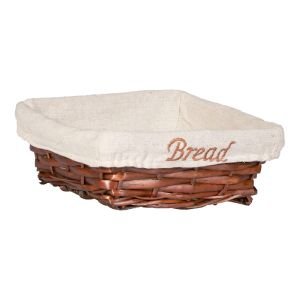 HASIR BEZLİ EKMEK SEPETİ KARE 19*19*7 CM