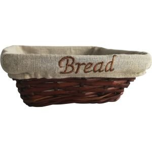 HASIR BEZLİ EKMEK SEPETİ KARE 19*19*7 CM