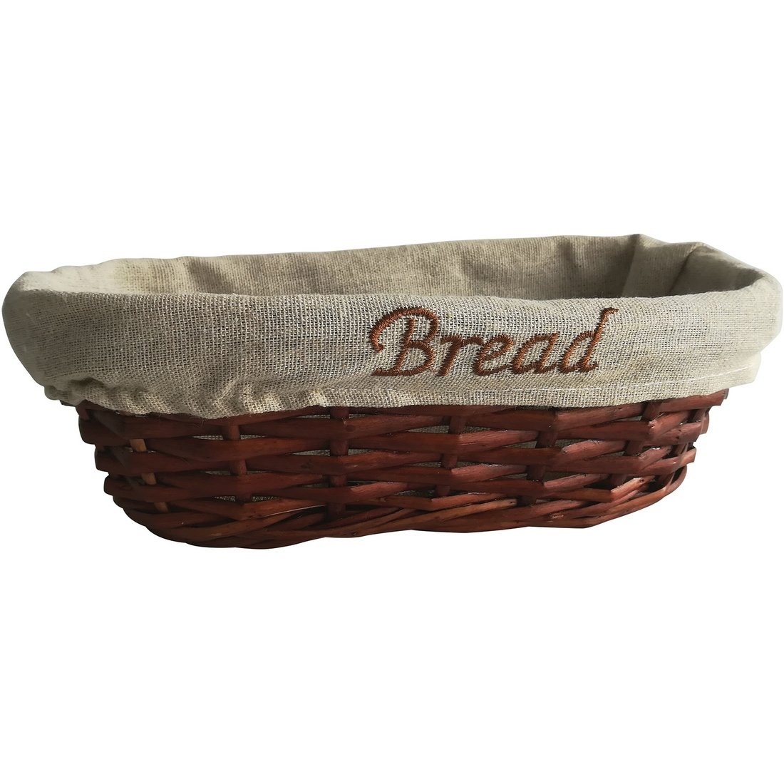 HASIR BEZLİ EKMEK SEPETİ OVAL 25*12*8 CM