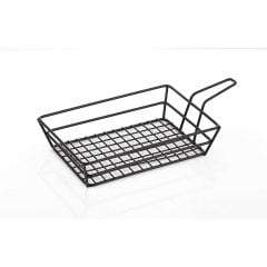 SAPLI DİKDÖRTGEN SUNUM SEPETİ 20*15CM