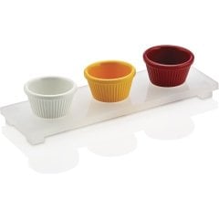 AÇIK BÜFE 6 CM STANDLI SOSLUK TAKIMI 25*8 CM (SY-BY-SF)