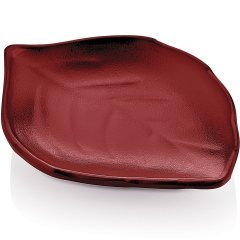 AÇIK BÜFE SUNUM YAPRAK MİNİMAL 11,4*8,6*2 CM SİYAH-BEYAZ-KIRMIZI