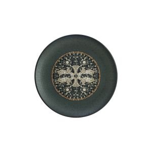 MEZOPOTAMYA MOZAİK ANTRASİT GOURMET DÜZ TABAK 17 CM