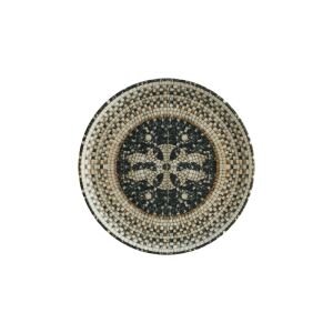 MEZOPOTAMYA MOZAİK SİYAH 16CM HYGGE DÜZ TABAK