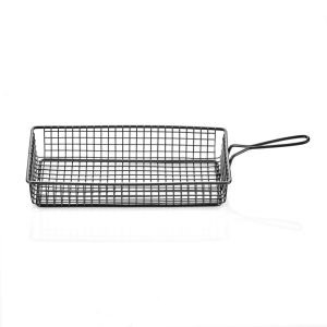 SAPLI DİKDÖRTGEN SUNUM SEPETİ 13*26CM