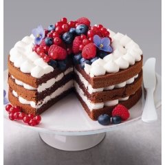 AÇIK BÜFE KEK-PASTA SUNUM YUVARLAK 35 CM
