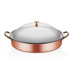 MM BAKIR OVAL DERİN SAHAN 25*17*6CM + KAPAK