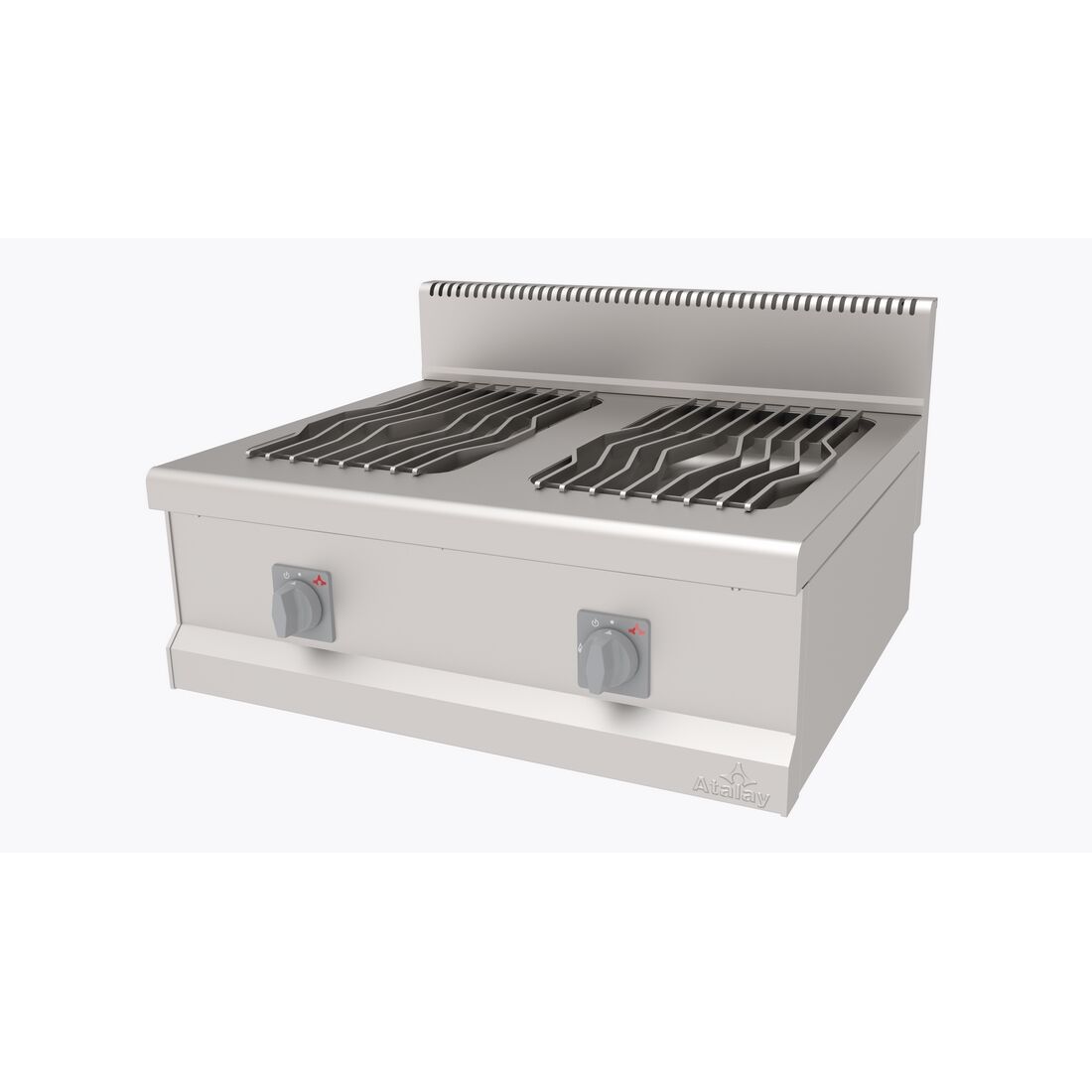 OCAK SET ÜSTÜ YANYANA 2 BEKLİ 800*700*300 MM. NG-LPG. NG