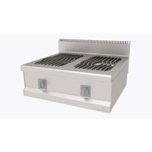 OCAK SET ÜSTÜ YANYANA 2 BEKLİ 800*700*300 MM. NG-LPG. NG