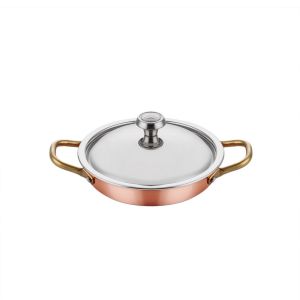 MM BAKIR YUMURTA SAHANI 14CM + KAPAK