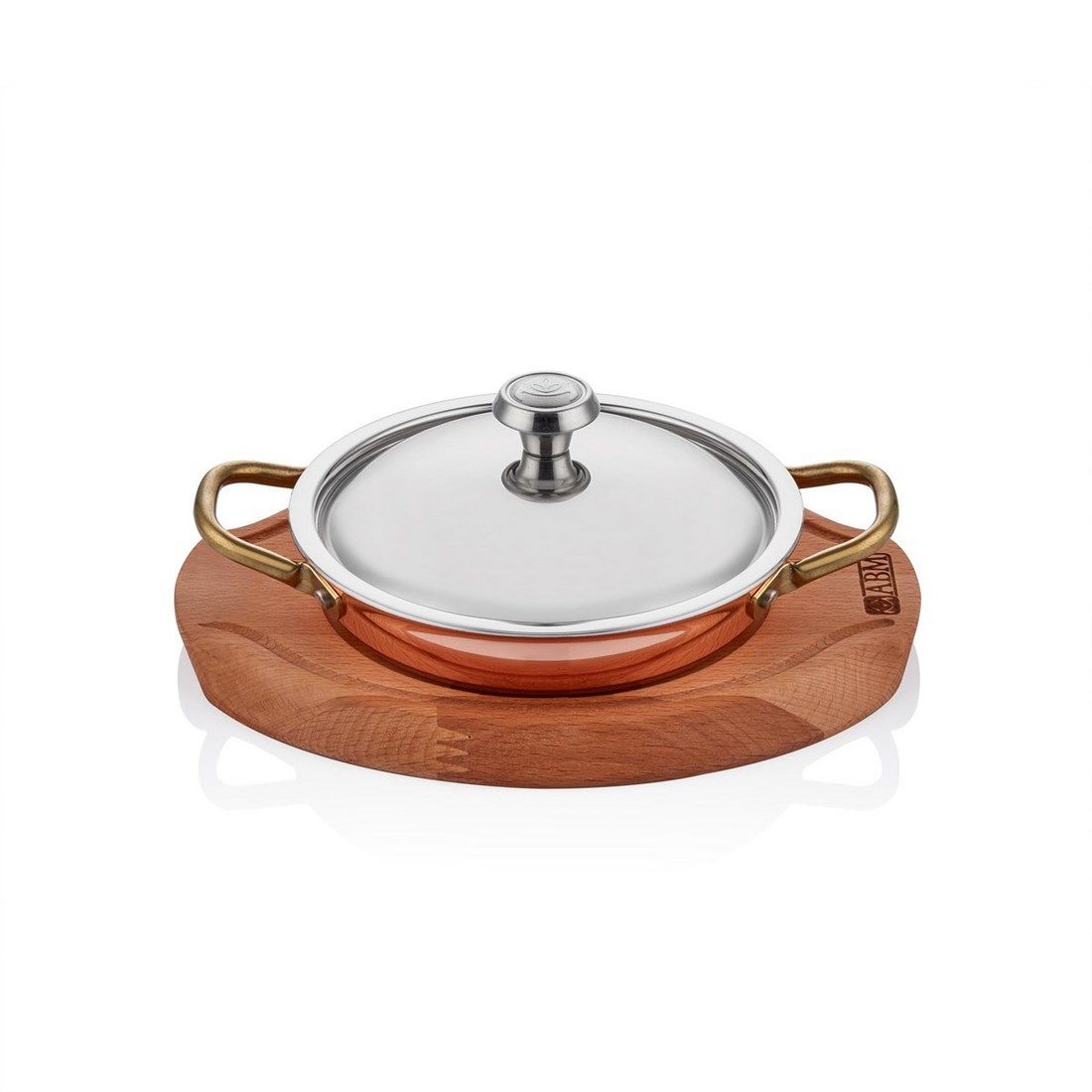MM BAKIR YUMURTA SAHANI 16CM + NİHALE + KAPAK