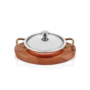MM BAKIR YUMURTA SAHANI 16CM + NİHALE + KAPAK
