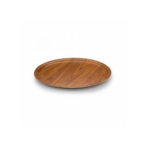 KRAFT TEPSİ KAYMAZ YUVARLAK KAYMAZ CEVİZ 38 CM