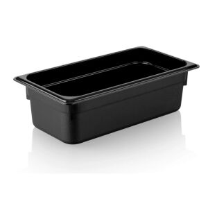 POLİKARBONAT SİYAH GASTRONOM KÜVET 1/3 100 MM