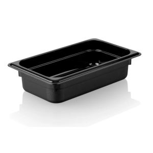 POLİKARBONAT SİYAH GASTRONOM KÜVET 1/4 65 MM