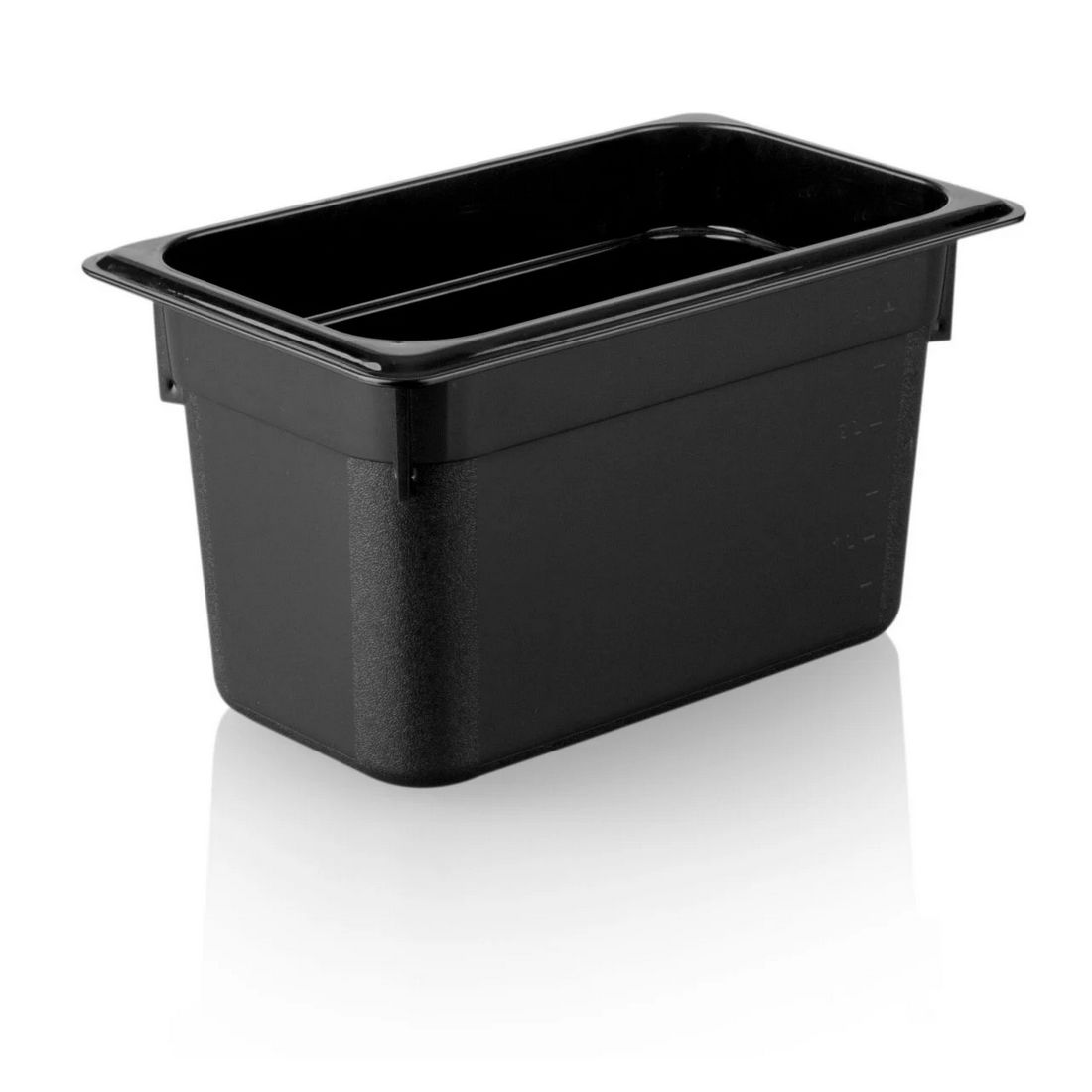 POLİKARBONAT SİYAH GASTRONOM KÜVET 1/4 150 MM