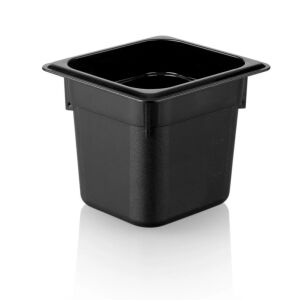 POLİKARBONAT SİYAH GASTRONOM KÜVET 1/6 150 MM