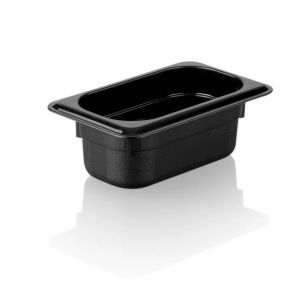 POLİKARBONAT SİYAH GASTRONOM KÜVET 1/9 65 MM