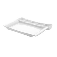 MİLANO 37*26 CM.5 BÖLMELİ SERVİS TABAĞI DEKORS