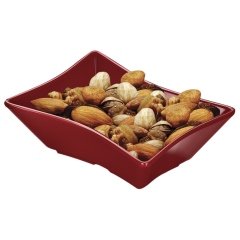 MELAMİN ÇEREZLİK 11,5*7*4 CM KIRMIZI-BEYAZ-SİYAH KIRMIZI