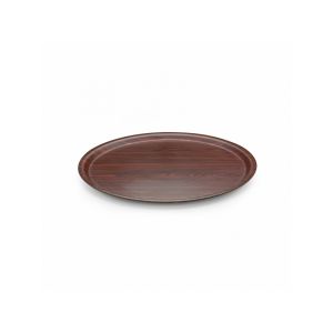 KRAFT TEPSİ KAYMAZ YUVARLAK MAUN MAT 38 CM