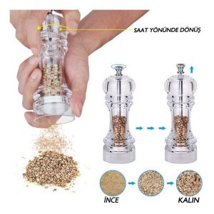 COOKER AKRİLİK KARABİBER DEĞİRMENİ 14 CM