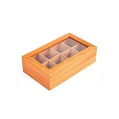 AHŞAP GÖZLÜ ÇAY STANDI 17*29 H:7,5 CM